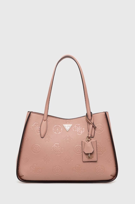 Τσάντα Guess KEANDRA χρώμα: ροζ, HWPL93 23230