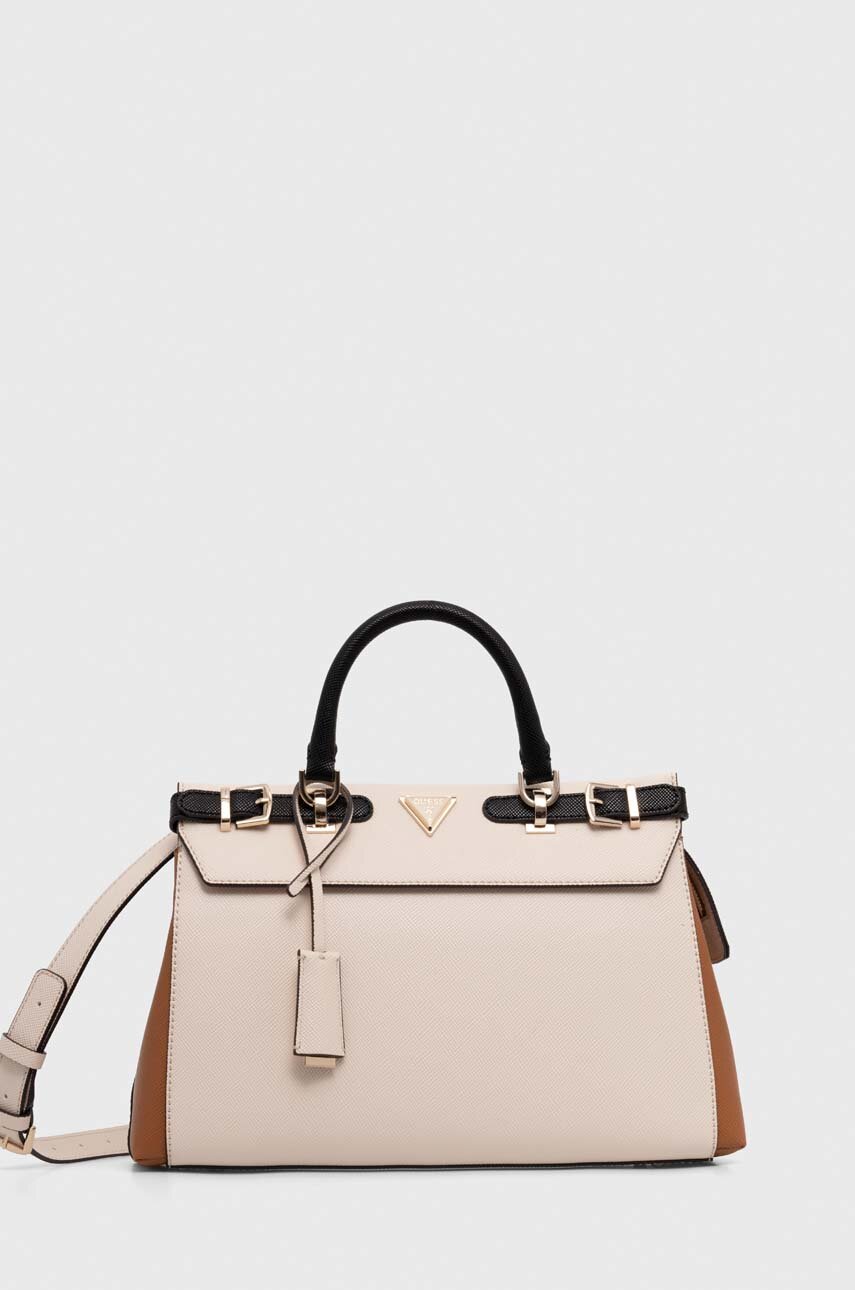 Kabelka Guess LEVANTE hnědá barva, HWVG93 40060