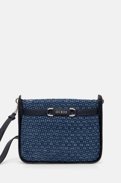 Τσάντα Guess MAJKA χρώμα: ναυτικό μπλε, HWWD93 26020