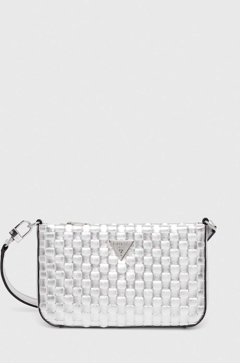 Guess poseta TWILLER culoarea argintiu, HWMV93 10720