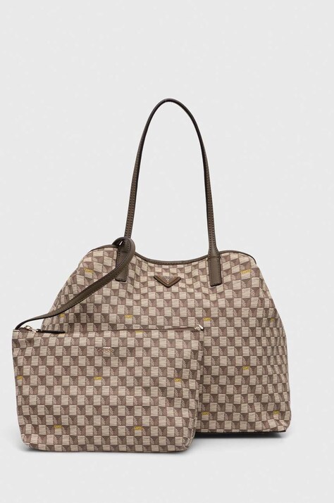 Τσάντα Guess χρώμα: μπεζ, HWJT93 44290