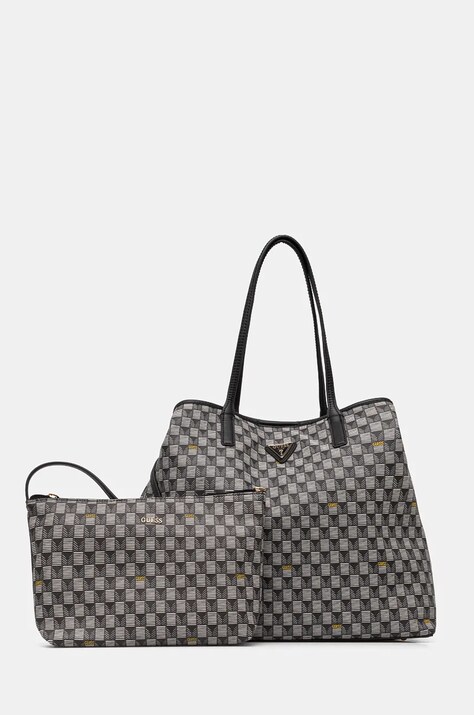 Τσάντα Guess χρώμα: μαύρο, HWJT93 44290