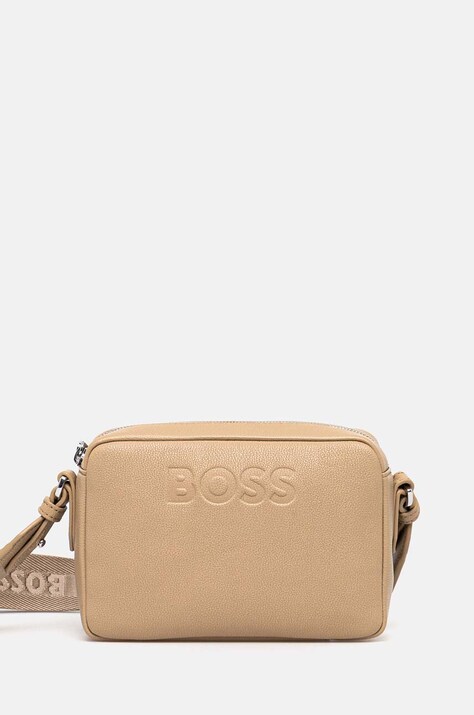 BOSS poseta culoarea bej, 50523408