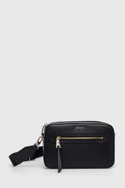 Dkny poseta de piele culoarea negru, R42E3E22