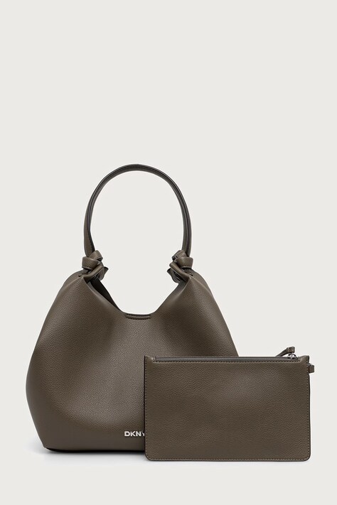 DKNY torebka shopper damska z imitacji skóry PAULA zielona R42BAE49