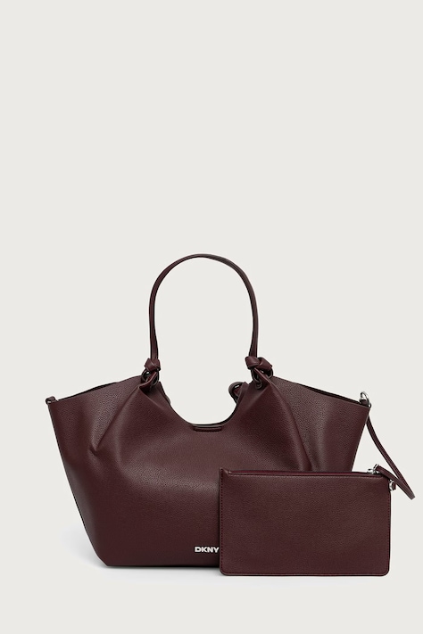DKNY torebka shopper damska z imitacji skóry PAULA bordowa R42BAE49