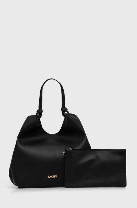 Τσάντα Dkny χρώμα: μαύρο, R42BAE48