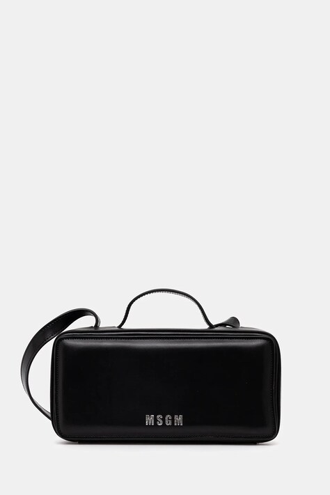 MSGM poseta de piele culoarea negru, 3741MDZ58.622