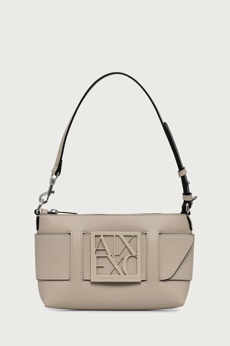 Armani Exchange Kabelka hobo dámska z imitácie kože béžová 942907 0A874