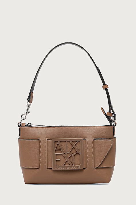Armani Exchange Borsa hobo da donna in similpelle beige 942907 0A874