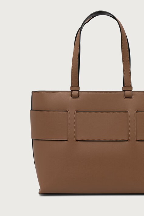 Armani Exchange Borsa shopper da donna in similpelle beige 949138 0A874