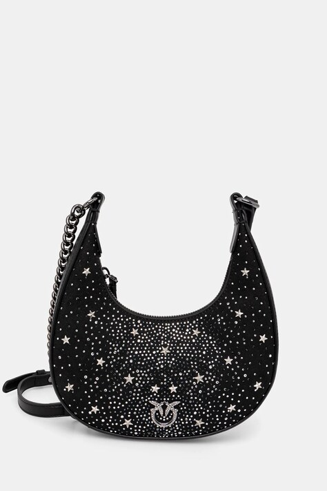 Pinko poseta de piele culoarea negru, 101433 A20F