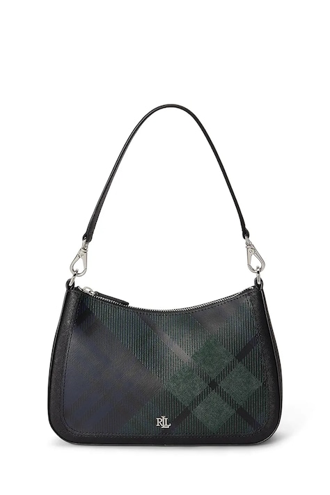 Lauren Ralph Lauren Torebka hobo damska skórzana czarna 431942079