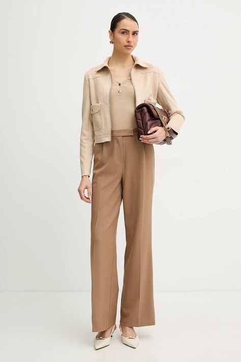 Kožená kabelka Pinko černá barva, 100038 A1EX