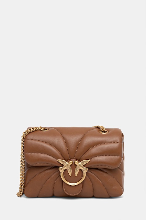 Kožená kabelka Pinko žltá farba, 100039 A1EX