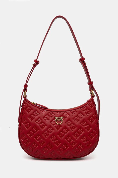 Pinko poseta de piele culoarea rosu, 102790 A1YB