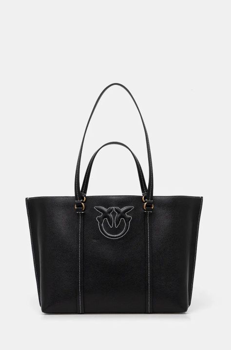 Pinko borsa a mano in pelle colore nero 104514 A29O