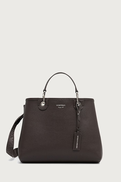 Emporio Armani Шопинг чанта дамска от имитация на кожа сива EW000360 AF12036