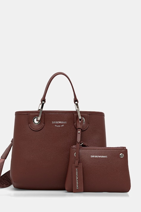 Emporio Armani torebka crossbody damska brązowa EW000361 AF12036