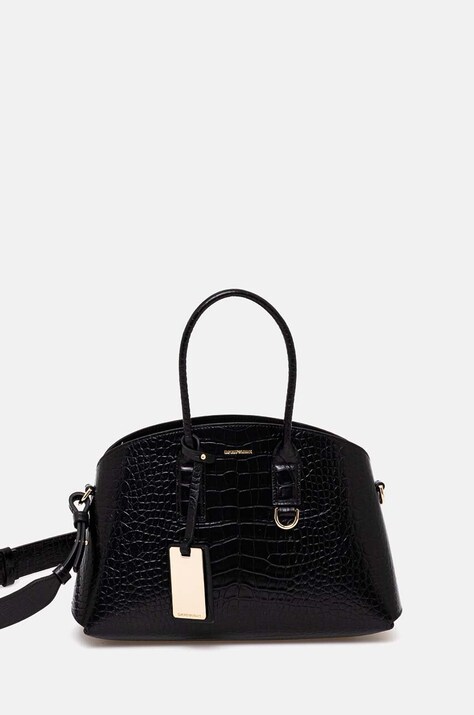 Шкіряна сумочка Emporio Armani колір чорний EW000364 AF11948