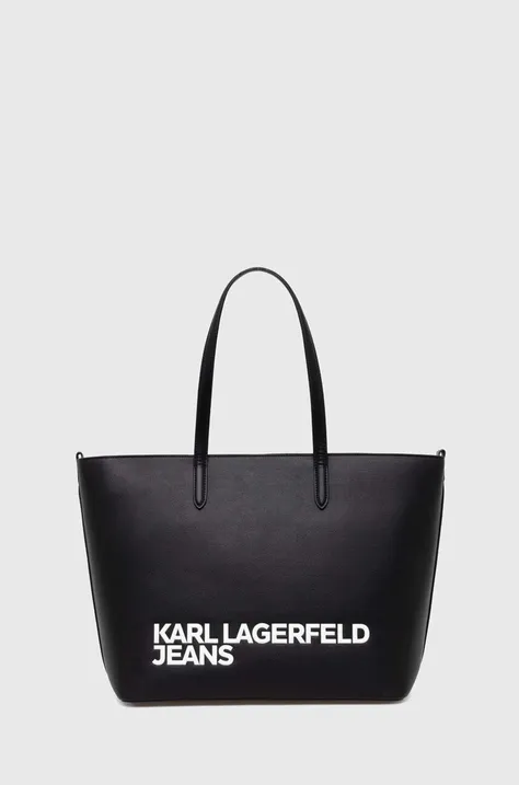 Τσάντα Karl Lagerfeld Jeans χρώμα: μαύρο, 245J3006