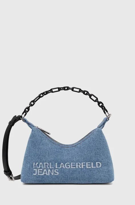 Karl Lagerfeld Jeans torebka kolor niebieski 245J3016