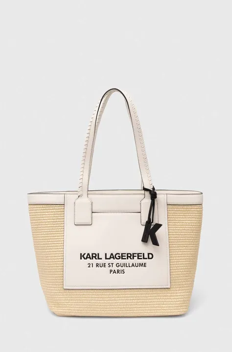 Torbica Karl Lagerfeld bež barva, 245W3023