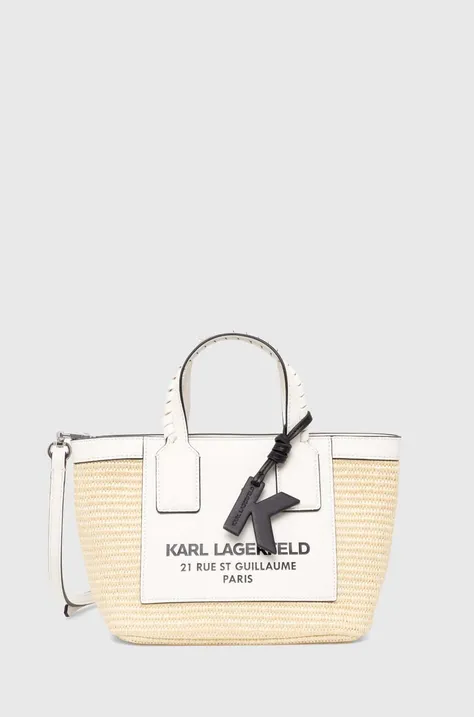Torbica Karl Lagerfeld bež barva, 245W3024