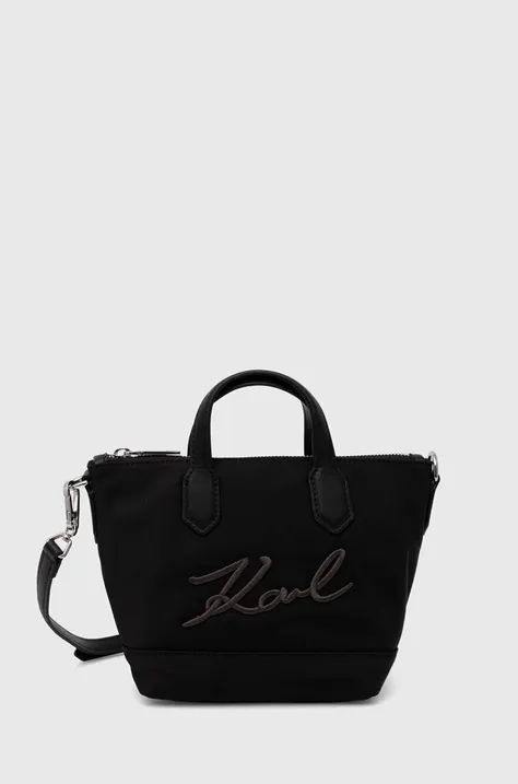 Τσάντα Karl Lagerfeld χρώμα: μαύρο, 245W3033