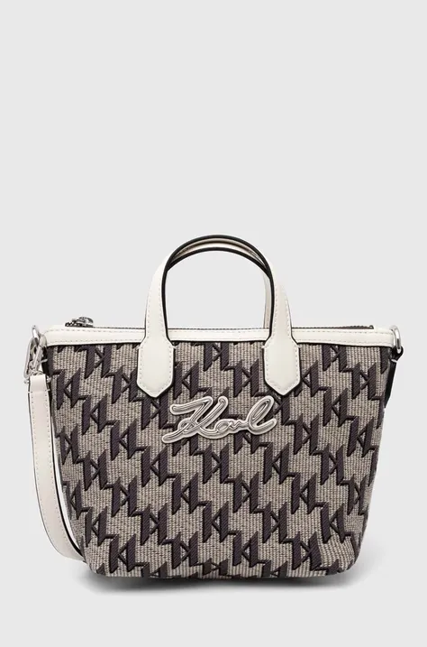 Τσάντα Karl Lagerfeld χρώμα: μπεζ, 245W3037