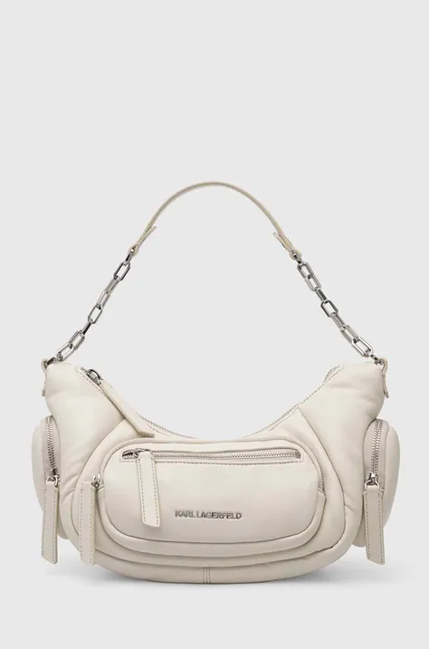Τσάντα Karl Lagerfeld χρώμα: μπεζ, 245W3045