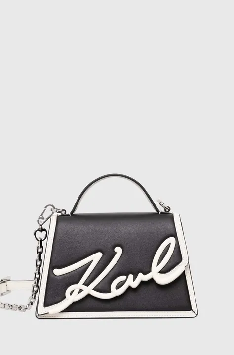 Τσάντα Karl Lagerfeld χρώμα: μαύρο, 245W3072