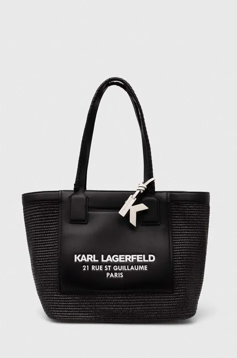 Kabelka Karl Lagerfeld čierna farba, 245W3081