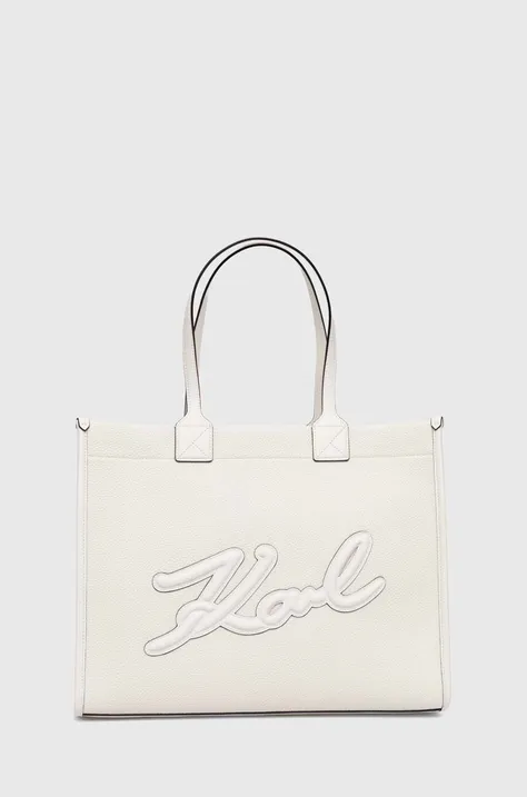 Τσάντα Karl Lagerfeld χρώμα: άσπρο, 245W3091
