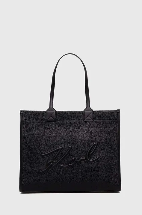 Kabelka Karl Lagerfeld čierna farba, 245W3091