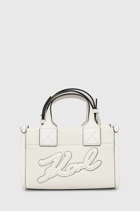 Τσάντα Karl Lagerfeld χρώμα: άσπρο, 245W3093