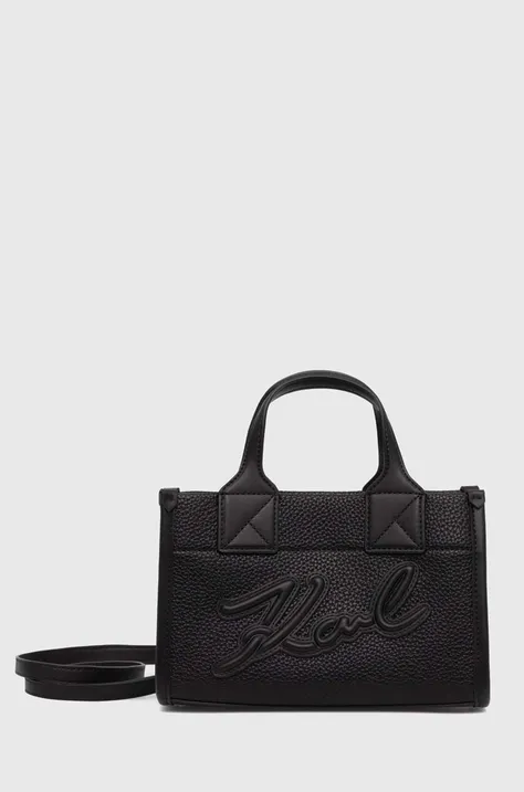 Kabelka Karl Lagerfeld čierna farba, 245W3093