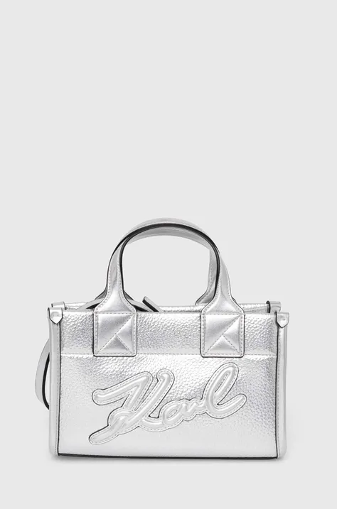 Чанта Karl Lagerfeld в сребристо 245W3093