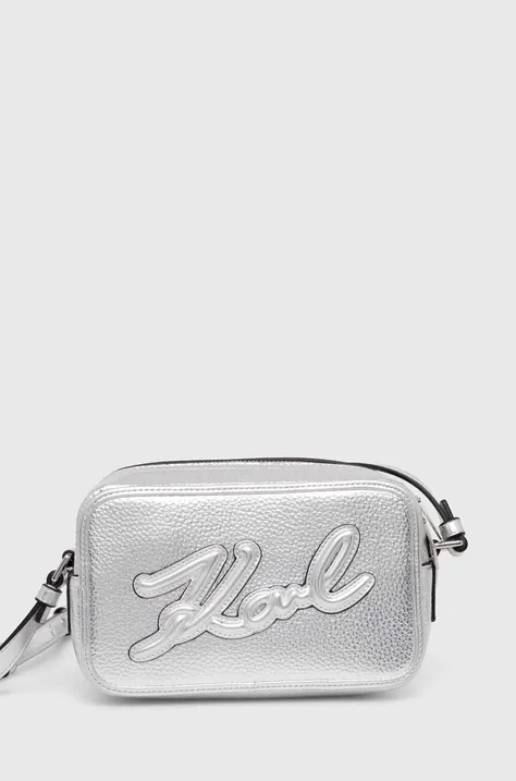 Чанта Karl Lagerfeld в сребристо 245W3094