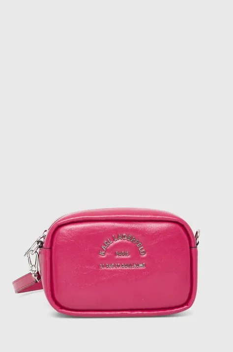 Τσάντα Karl Lagerfeld χρώμα: ροζ, 245W3096