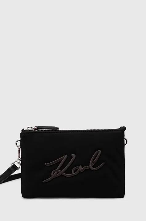 Τσάντα Karl Lagerfeld χρώμα: μαύρο, 245W3212