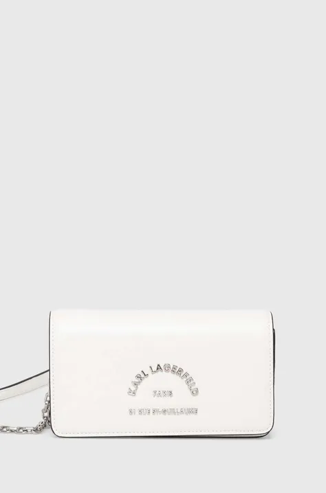 Kabelka Karl Lagerfeld biela farba, 245W3232