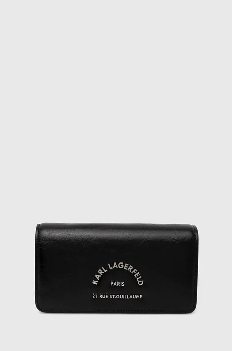 Kabelka Karl Lagerfeld čierna farba, 245W3232