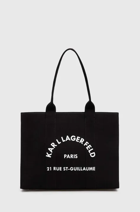 Kabelka Karl Lagerfeld čierna farba, 245W3855