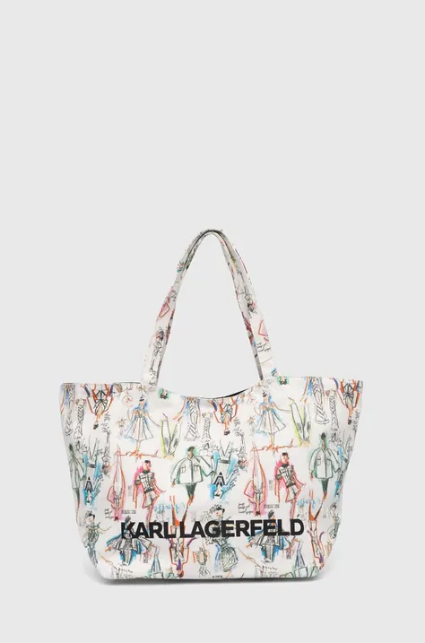 Хлопковая сумка Karl Lagerfeld 245W3857