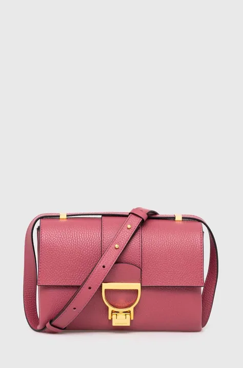 Δερμάτινη τσάντα Coccinelle ARLETTIS χρώμα: ροζ, E1 MD5 12 07 01