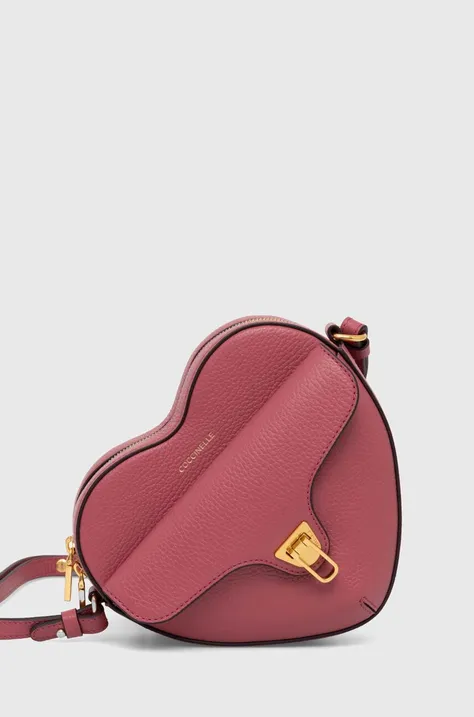 Kožená kabelka Coccinelle COCCINELLE BEAT SOFT ružová farba, E1 MF6 55 01 01