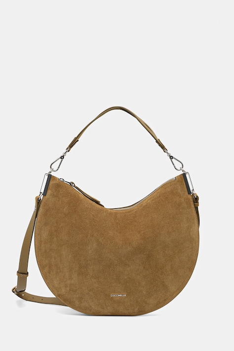 Coccinelle torebka zamszowa COCCINELLESUNUP SUEDE kolor zielony E1 QKG 13 01 01