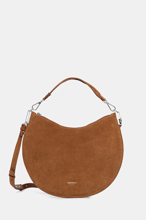 Coccinelle torebka zamszowa COCCINELLESUNUP SUEDE kolor brązowy E1 QKG 13 01 01