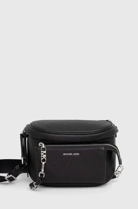 Шкіряна сумка на пояс MICHAEL Michael Kors жіноча колір чорний 30S4S04M8L